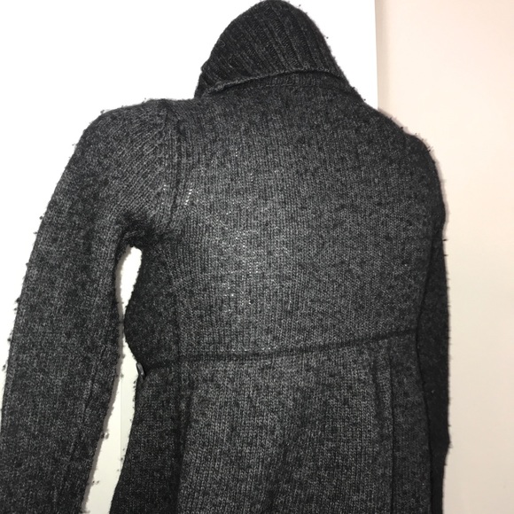KOKOMO GreyBlack Cashmere Angora Wrap KnitCardigan - Picture 8 of 13